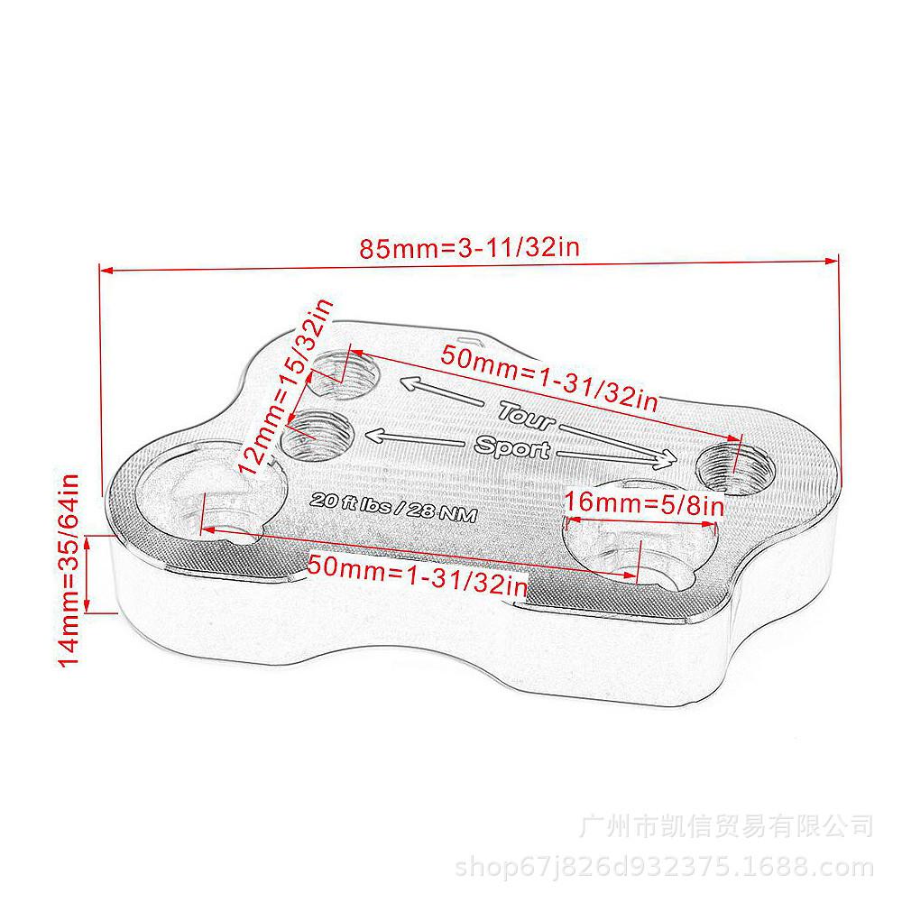 Honda Gold Wing GL1800 Handlebar Riser for Enhanced Comfort (2018-2020)