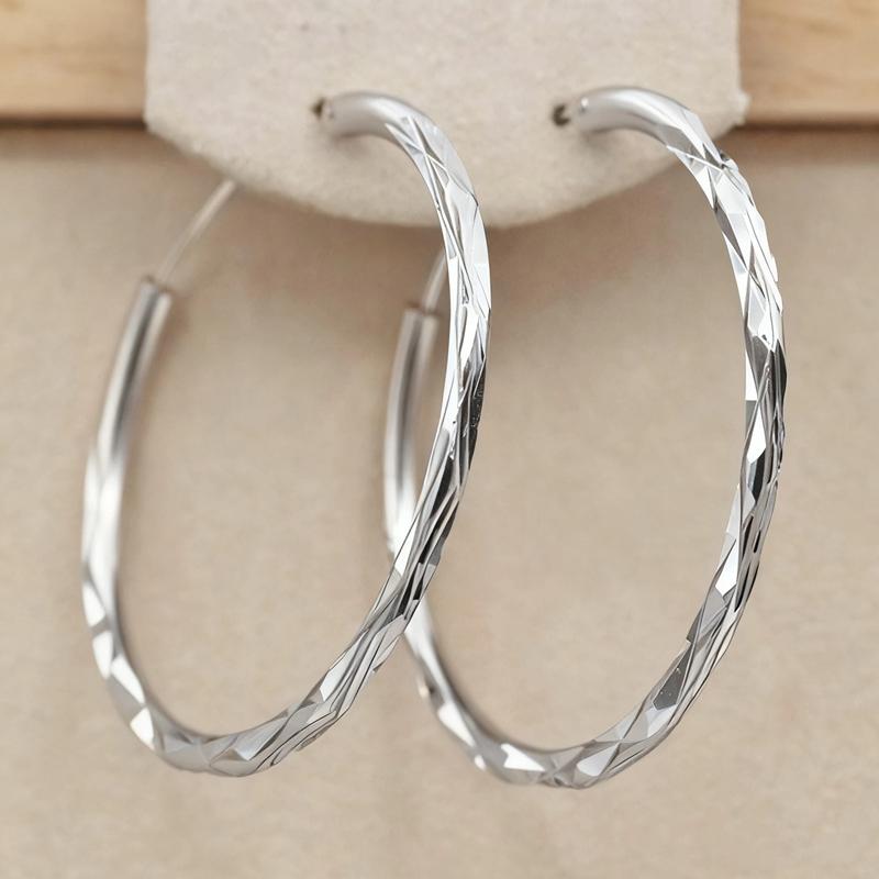 Klassischer schlichter Creolen-Ohrring für Damen, goldfarben, geometrisches Muster, passend für verschiedene Anlässe, vielseitiger Damenschmuck aus Metall, Geschenke