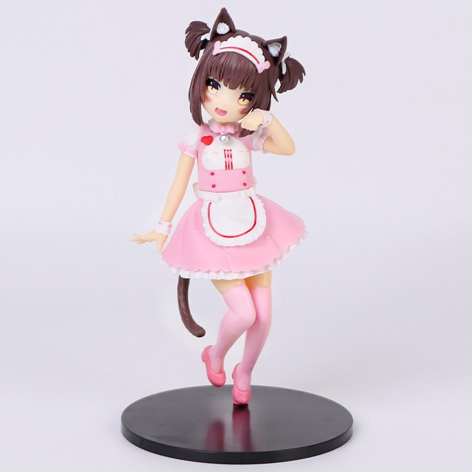 New Cat Maid Anime NEKOPARA Figure Chocolates Vanilla Cute Pretty Cat Style Model PVC Static Child Toys Collectible Gifts