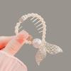 New Pearl Rhinestone Tassel Hanging Beads Hair Claws Ponytail Buckle Hair Clip Female Korean Elegant Hairpins Hair Accessories