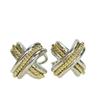 Used TIFFANY&Co. Earring Signature Silver925/K18 Yellow Gold 8.6g Silver Gold Accessories