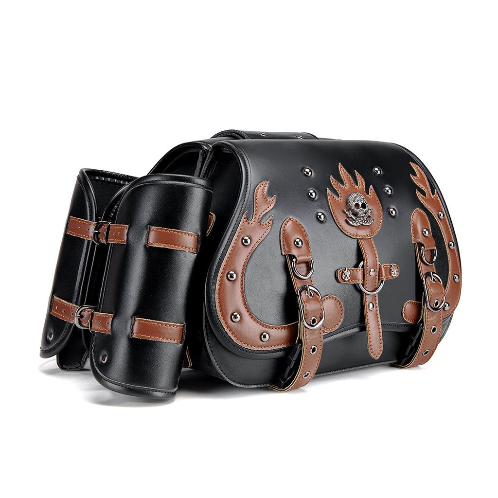 Heavy Industry Personalized Cruise Harley Motorcycle Equipment Side Bag, Modified Side Bag, Cycling Motorcycle Trailer