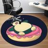1pc Pokémon Sleepy Donut Office Round Area Rug,  Under Office Chairs Bedroom Living Room Home Decor a0926102