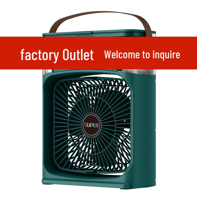 Three-Mode Colorful Lighting Portable Desktop Air Cooling Fan with Humidification
