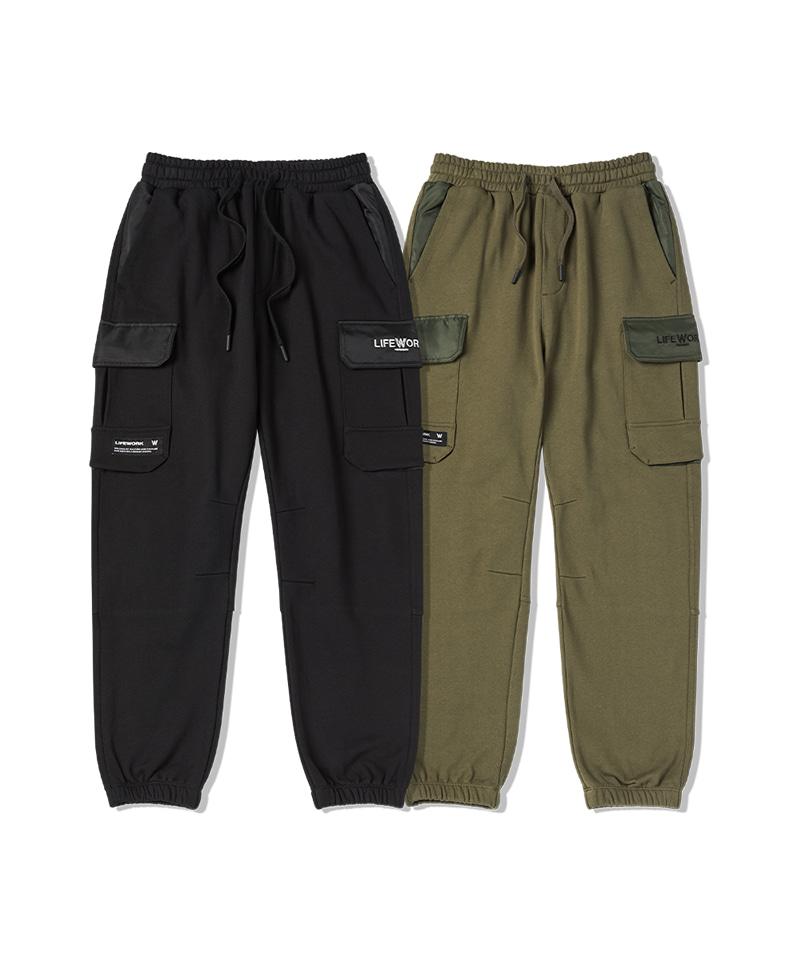 LIFEWORK Unisex Woven Color Block Jogger Pants