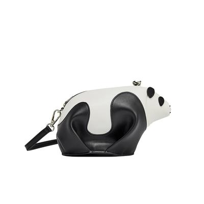 Neue Damentasche aus echtem Leder, Originale und beliebte Panda-Tasche, Umhängetasche für eine Schulter, Mini-süße kleine Tasche