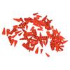 100pcs Orange Carrot Button 4 Sizes DIY Cute Wood Buttons for Crafting Sewing Christmas with 2 Holes