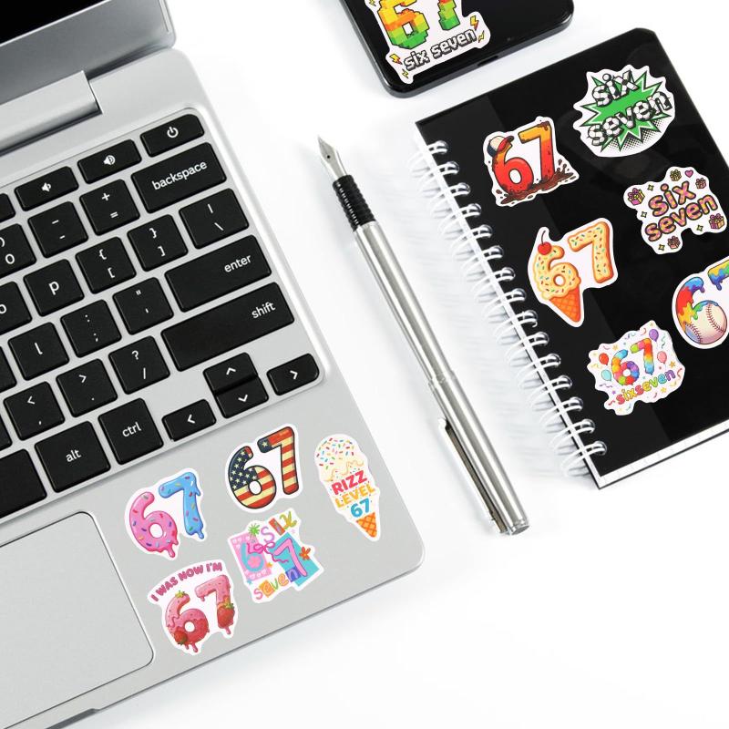50Pcs Funny 67 Graffiti Stickers Creative Cartoon Decal Diy Luggage Phone Guitar Cup Skateboard Waterproof Sticker