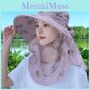 Summer Sun Hat With Ice Silk Fabric And Full Face Shield For Sun Safety