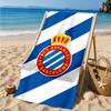 Strandtuch mit Wappen-Design von Real Sociedad, Schnelltrocknend, Pflegeleicht, Geeignet für Fitness und Strandurlaub, Sport-Essential
