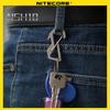 NITECORE NSH10 KeyChain Multiuse Titanium Snap Hook Anti-corrosion Ultra Lightweight Hanging Tool 45 Degrees Elastic Spring Gate