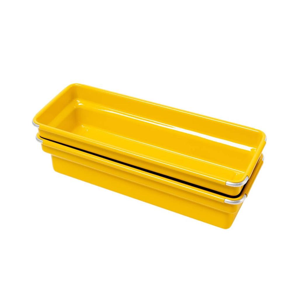 Dalton OBLONG TRAY Steel Cutlery Tray, Yellow, 125-391