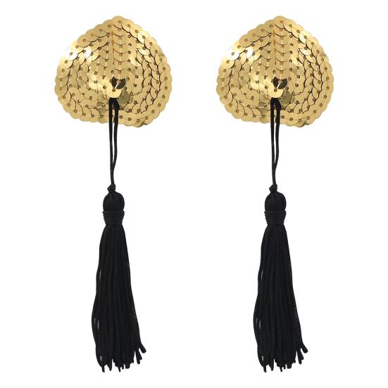 Sexy Femei Bling paiete ciucuri piept petale sutien sfarcului capac pasties autocolant