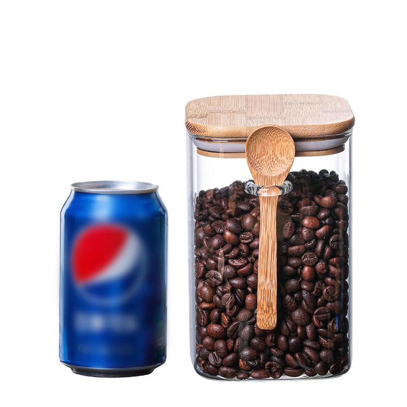 UOSU Square Sealed Storage Jar with Spoon