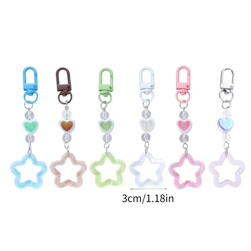 Eye catching Heart Key Chain Pendant Cute Key Rings for Phones Cute Jewelry