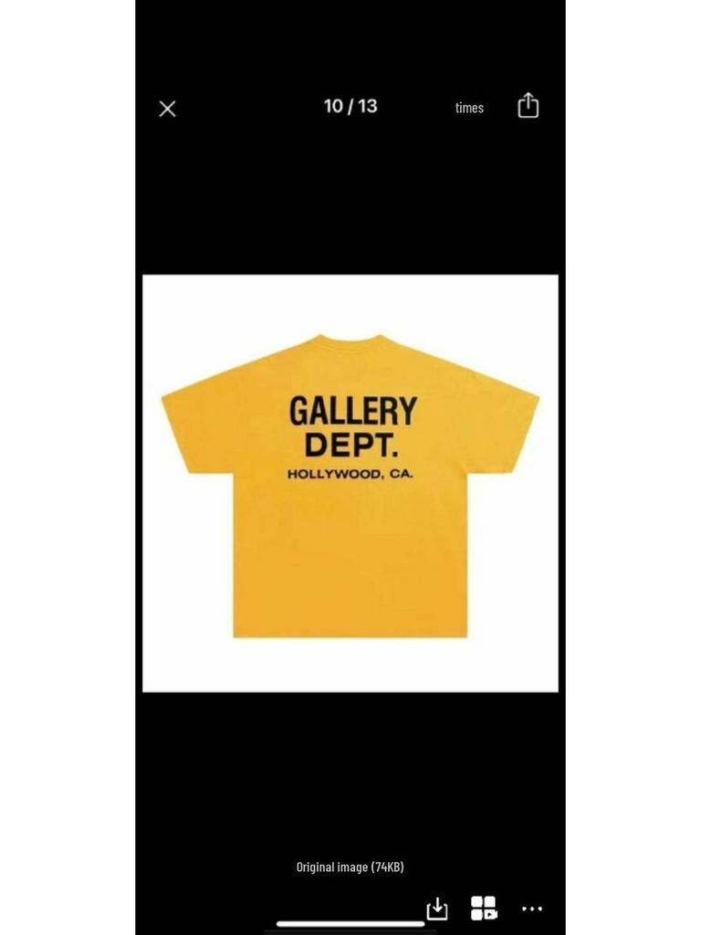 Gallery Dept Unisex High-Quality Double Yarn Cotton Pattern Print T-Shirt