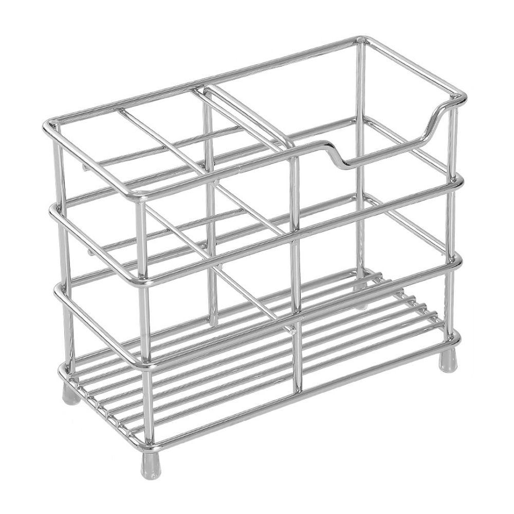 Rutschfester Metall-Zahnbürstenhalter Rostfreies Make-up-Pinsel-Aufbewahrungsregal Küche