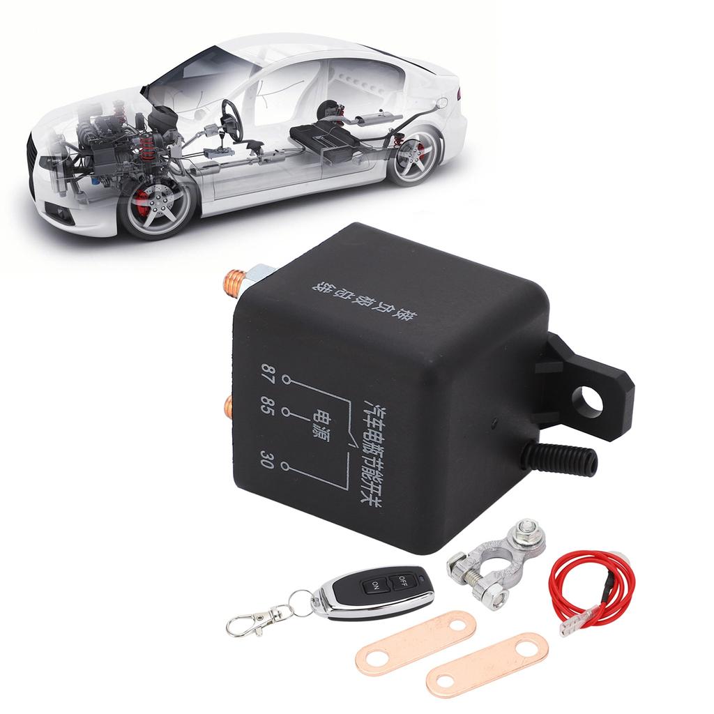 12V 200A Car Battery Breaker Wireless Remote Control Power Off Switch Start Relay with Cable