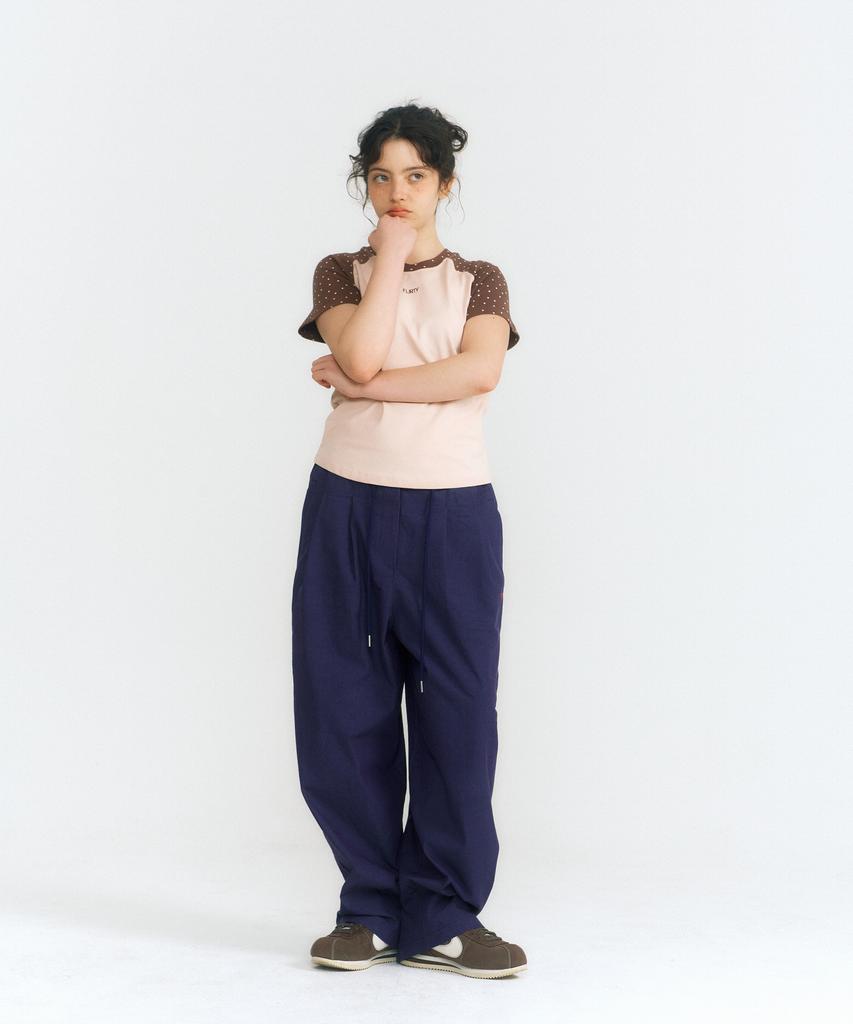 Peulleoti Balloon Fit Point Pants (Navy)