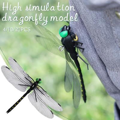 Modelo de Insecto Libélula de Simulación Repelente de Mosquitos Adornos Colgantes para Exteriores Insectos Realistas Modelo de Libélula Para Jardín Granja