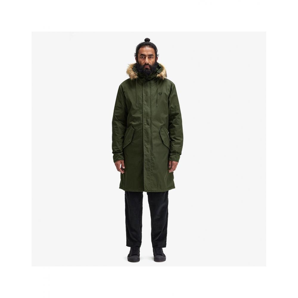 

Fred Perry Zip In lIner Parka huntIng Green Afpm2438570 601 S