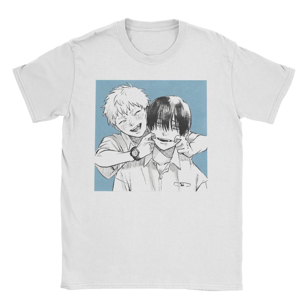 Men Women's T-Shirts The Summer Hikaru Died Pure Cotton Tee Shirt Short Sleeve Tsujinaka Yoshiki Manga T Shirts Clothes Printed