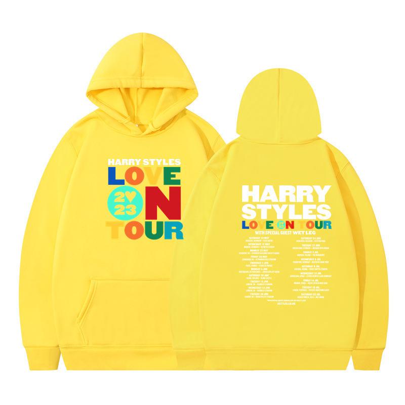 SS26 New Arrivals: Harry Styles Print Unisex Loose Casual Fleece-Lined Hoodie