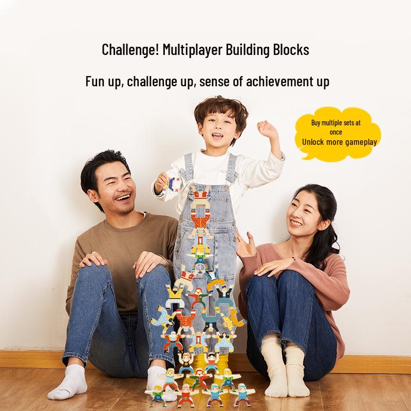 Milo Strongman Jenga Blocks: DIY Balance Game for Kids