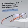 Unisex Ultra-Light Anti-Blue Light Reading Glasses: High-Definition, Non-Slip, Anti-Fall, Ideal for Middle-Aged and Elderly.