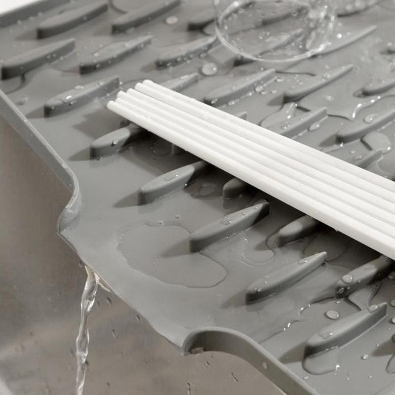 Silicone Kitchen Mat Shock Absorption Non Slip For Food Prep And Dish Drying