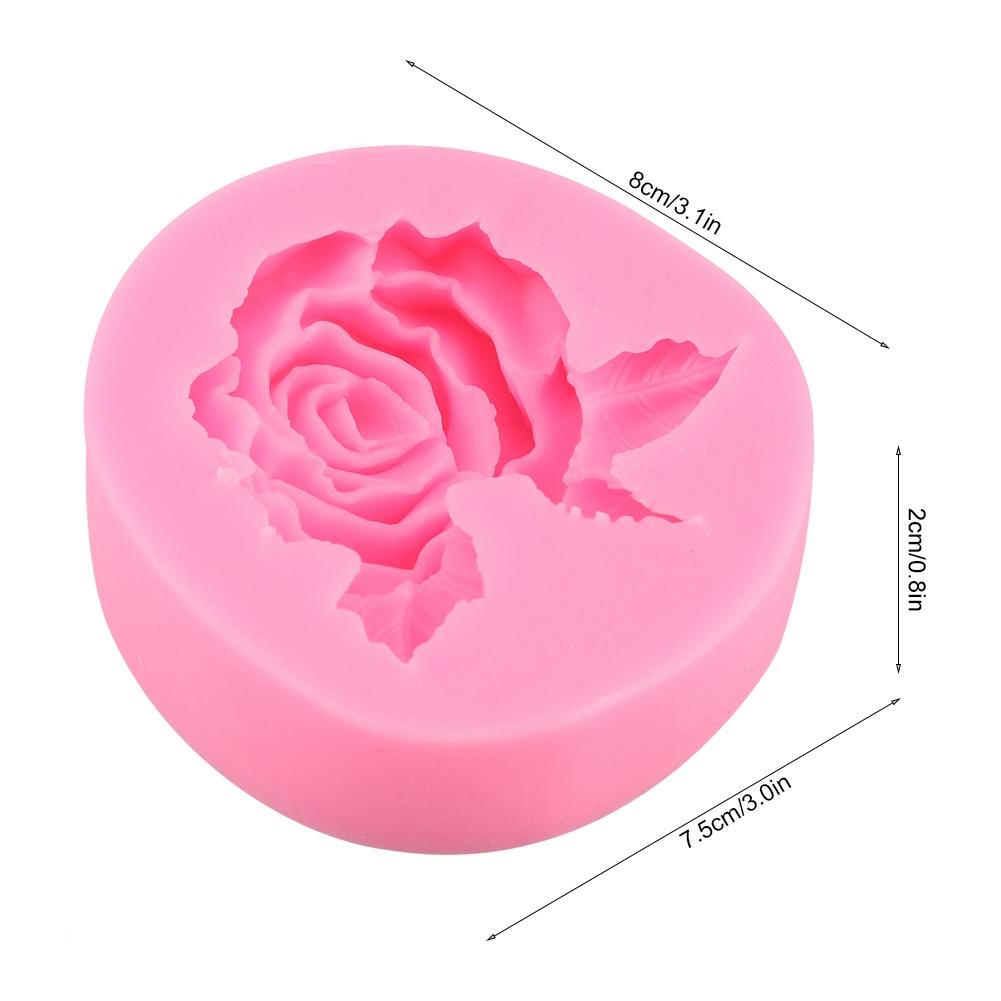 Rose Shape Silicone Cake Fondant Chocolate Molds Decorating Tool Baking Accessory