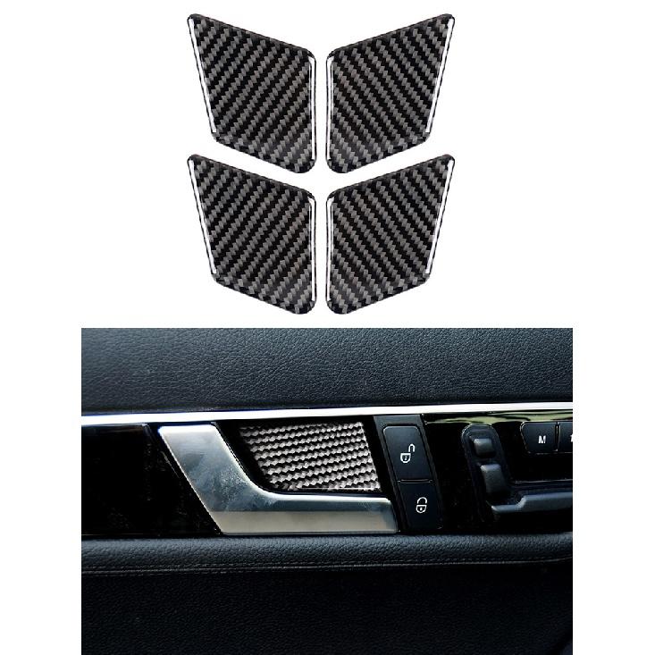 Car Accessories Interior Carbon Fiber Stickers For Mercedes-Benz C Class W204 2007-2013 Entral Console A/C Switch Panel