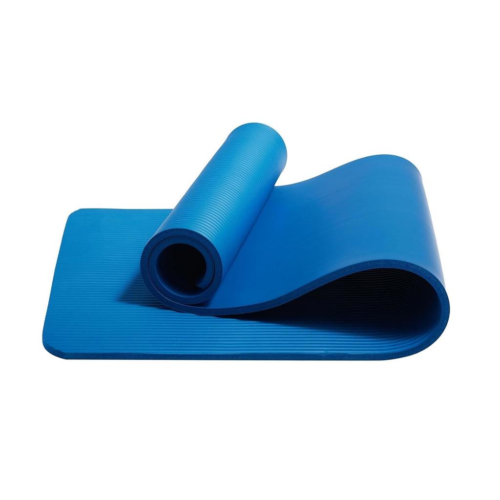 13mm Extra Tjock NBR Yoga- och Träningsmatta med Bärrem, Blå