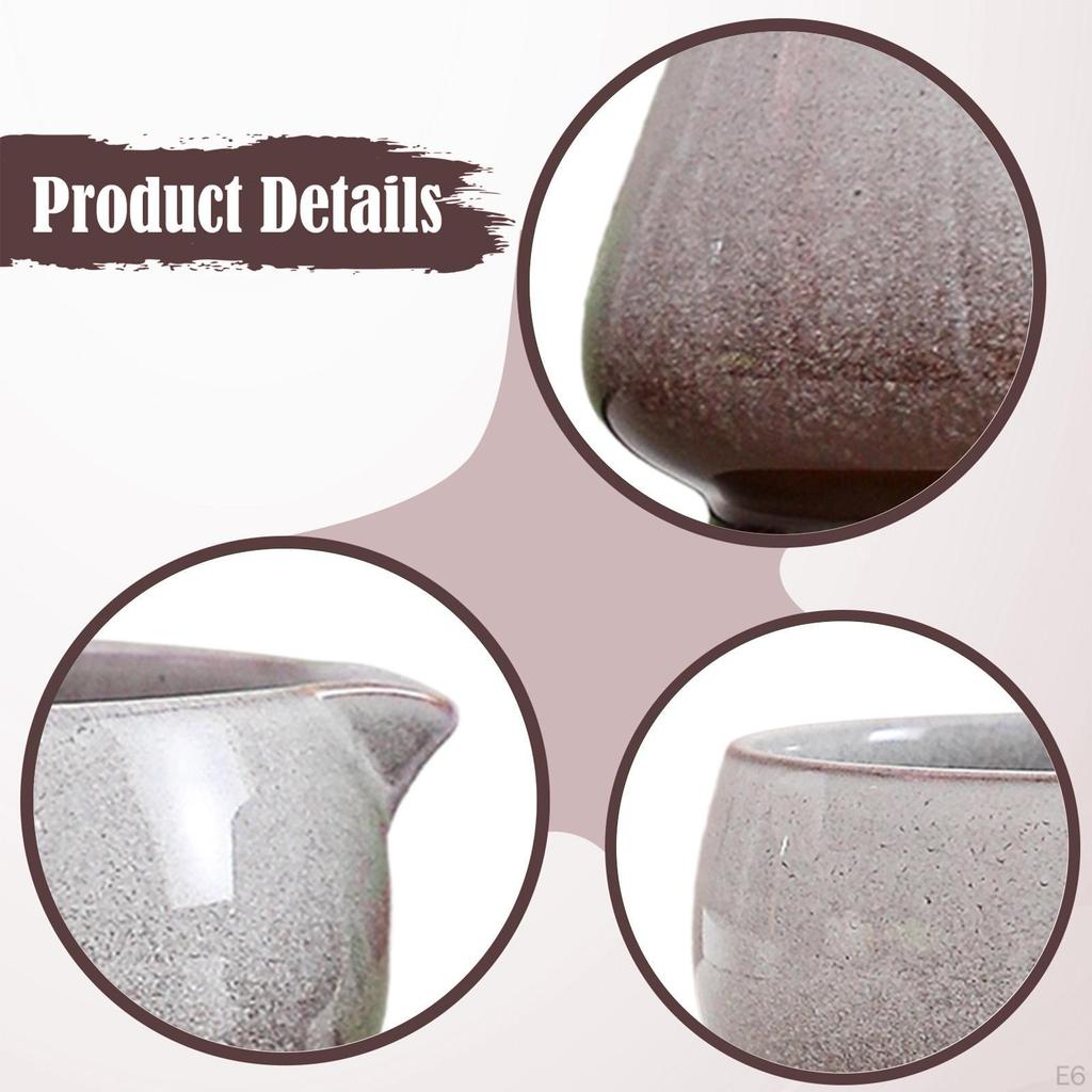 Ceramic Matcha Bowl with Whisk Holder Green Tea Cup Gift 500ml Pouring Spout Chawan for