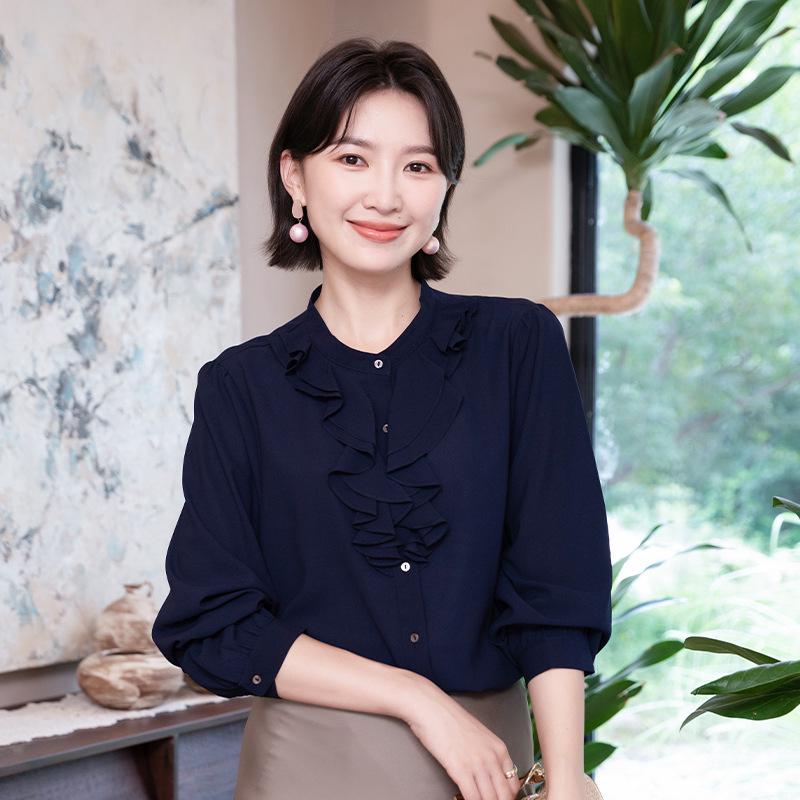 YUN Women's Autumn Long-Sleeve Professional Shirt