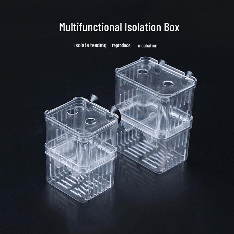 

Двухслойный изолятор для разведения рыбы: Прозрачный подвесной инкубатор и кормушка для петушков и материнских рыб. Small