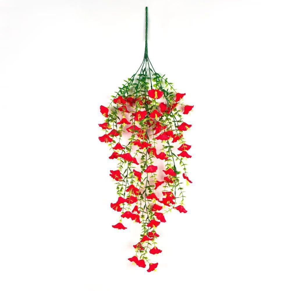 

Artificial Nil Ipomoea Flower Vine Wall Decor With Plastic Flowers For Parties красный