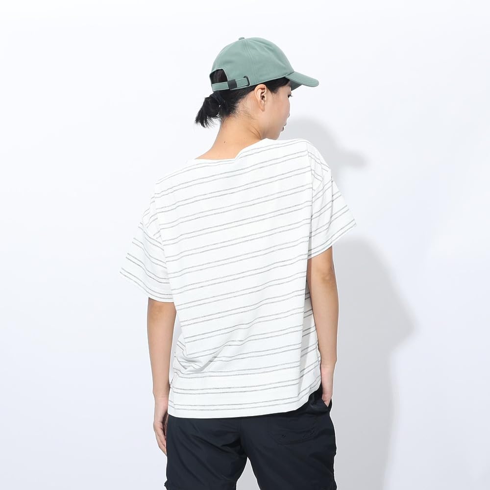 Jack Wolfskin Short Sleeve Striped JP UR TRUCK STRIPE T Everyday Wear Women's T-Shirt (TEXADRI Moisture-Wicking, Quick-Drying, Breathable) [5033801 /