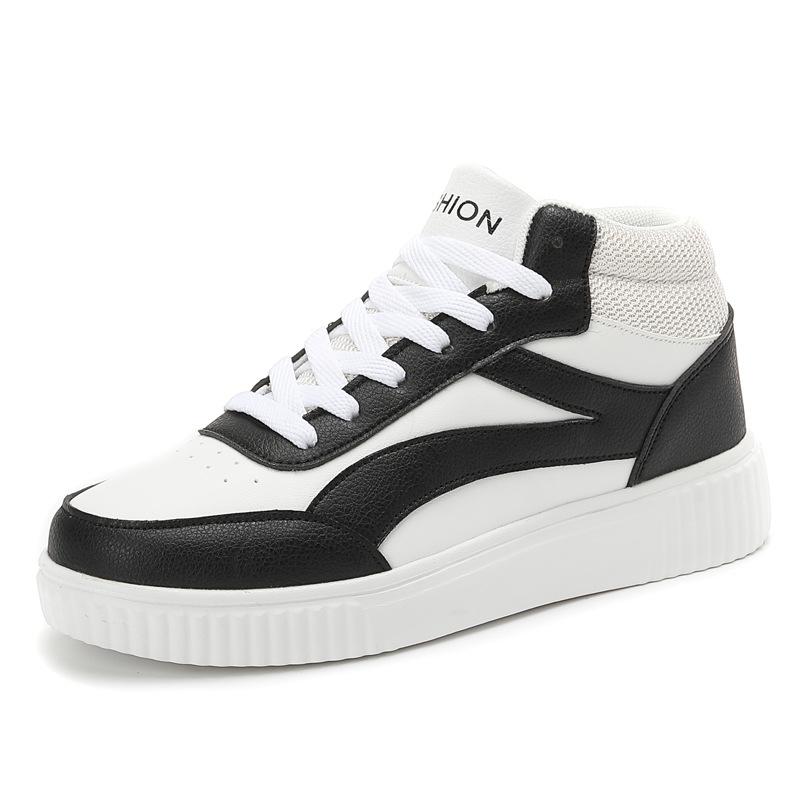 New thick-soled heightening middle-help student board shoes casual sports shoes