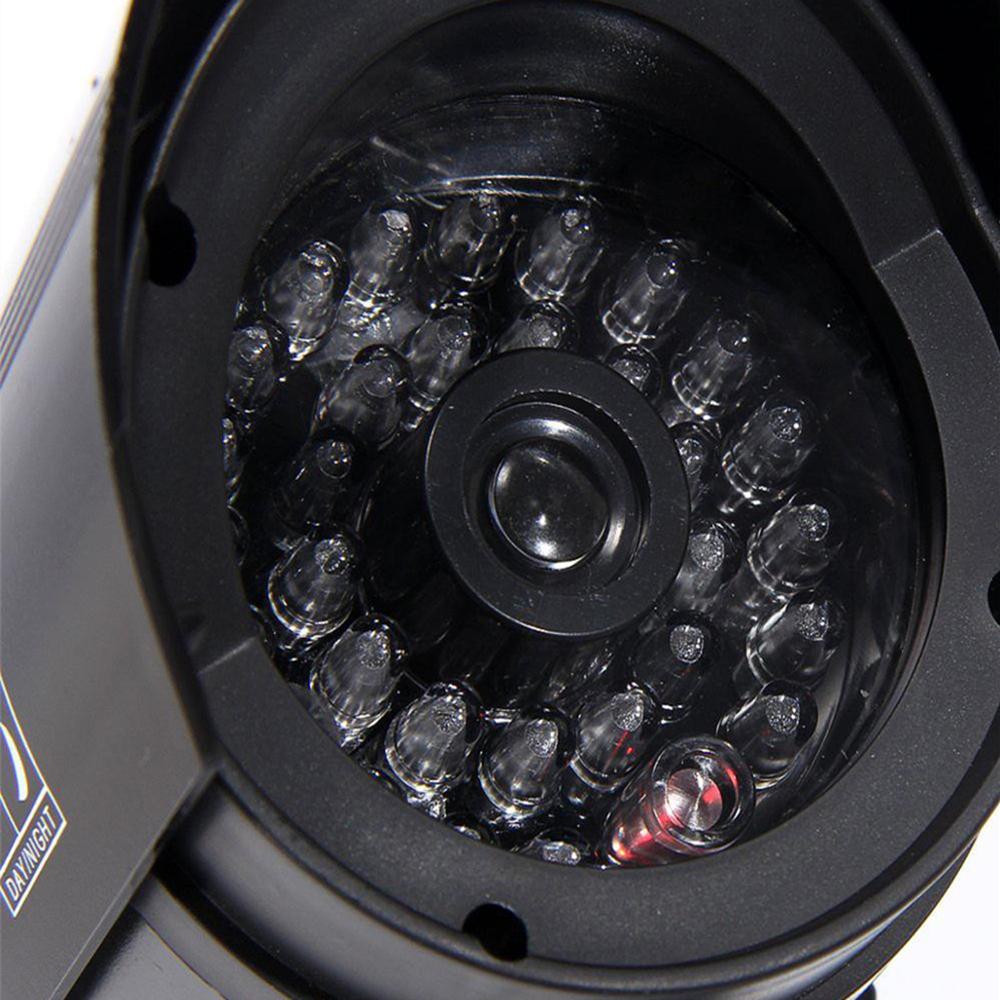 Dummy Camera Surveillance Cameras with Flashing LED Simulation Realistic Camera