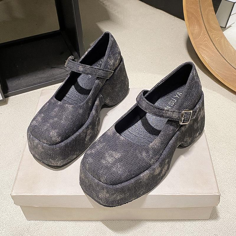 Fashion Fashion Suede Platform Shoes High Heels Woman Shallow Shoes 2025 Autumn New Brand Elegant Pumps Cozy Classical Party Zapatillas