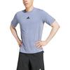 adidas Soft Comfortable Skin-Friendly Versatile Short Sleeve T-Shirt Men Tops Silver Purple JI8185
