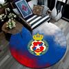 Red Star Belgrade,Round Area Rug,Carpet Rug for Living Room Bedroom Sofa Playroom Decor,Non-slip Floor Mat