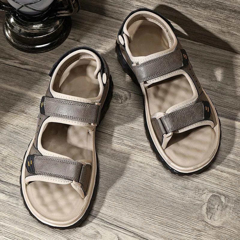 New Summer Men Genuine Sandals Classic Casual Shoes Men Outdoor Beach Sandals Roman Summer Men Water Shoes