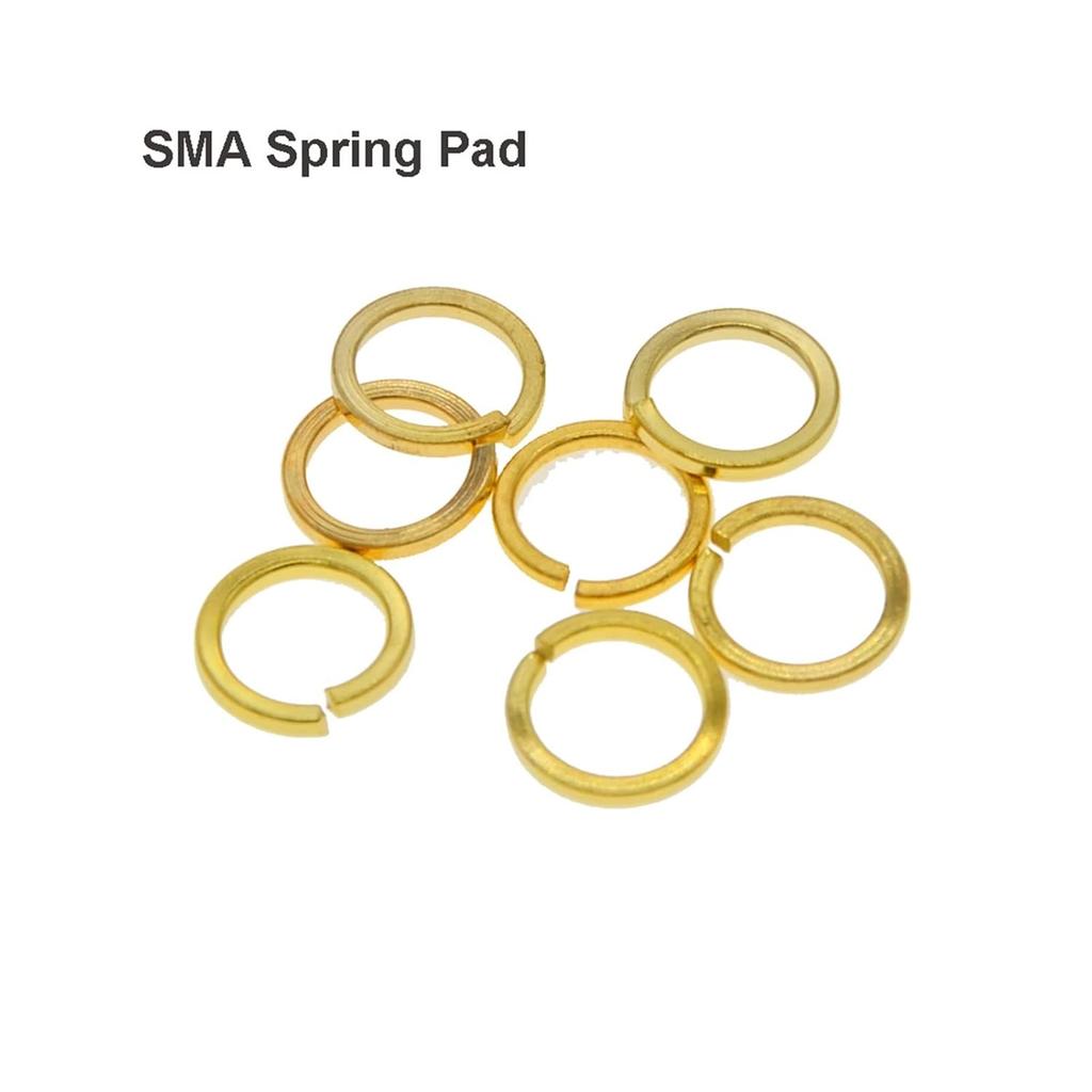 100pcs/lot SMA Screw Nuts/Spacer Washers/Spring Pads Compatible with RP-SMA/SMA Female Bulkhead Jack Wholesales (Color : SMA Screw Nuts, Size :