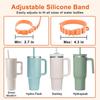 Adjustable Water Bottle Holder Universal Silicone Cup Holder Portable Carrying Straps  Travel