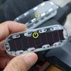Solarbetriebenes blinkendes Warnlicht LED-Warnsicherheitsblinken durch Blitzlicht Einstellbar Auto-Parkleuchte Hinten Warnlicht