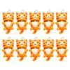 Handmade Resin Cat Figurine Set Captivating Cartoon Cat Pendant DIY Resin Cat Figurine with Customizable Colors