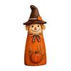 Unique Holiday Housewarming Gifts Vintage Resin Scarecrow Figurines, Fall Harvest Pumpkin Sunflower Maple Indoor Season Party Supplies Leaf