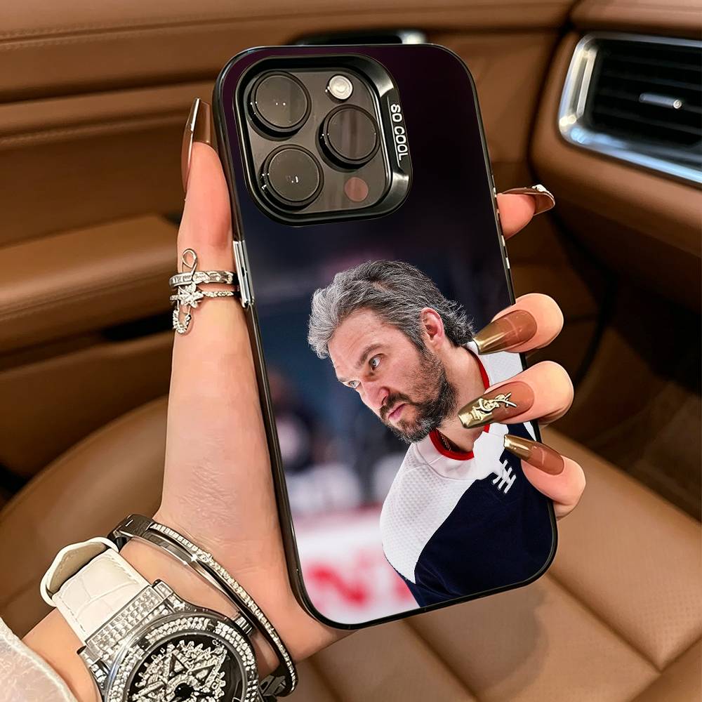A-Alexander Ovechkin 8 Phone Case For iPhone 17,16,15,14,13,12,11 Plus Pro Max Colored Silver Phone Case